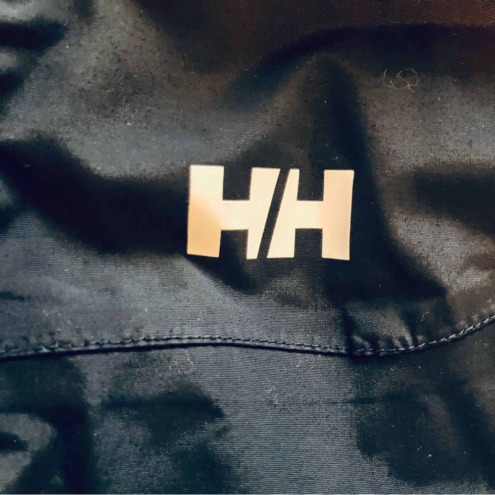 Helly Hansen Waterproof Shell Jacket Black Full Z… - image 5